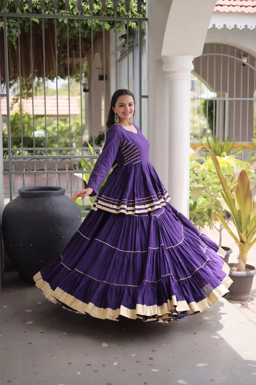 Kora Cotton Peplum Lehenga Set
