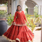 Kora Cotton Peplum Lehenga Set