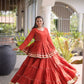 Kora Cotton Peplum Lehenga Set