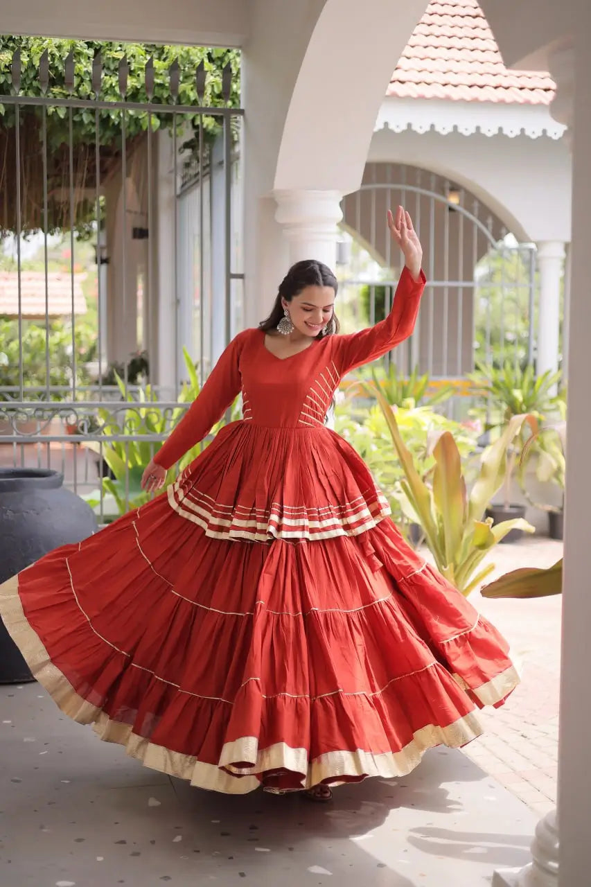 Kora Cotton Peplum Lehenga Set