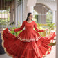 Kora Cotton Peplum Lehenga Set