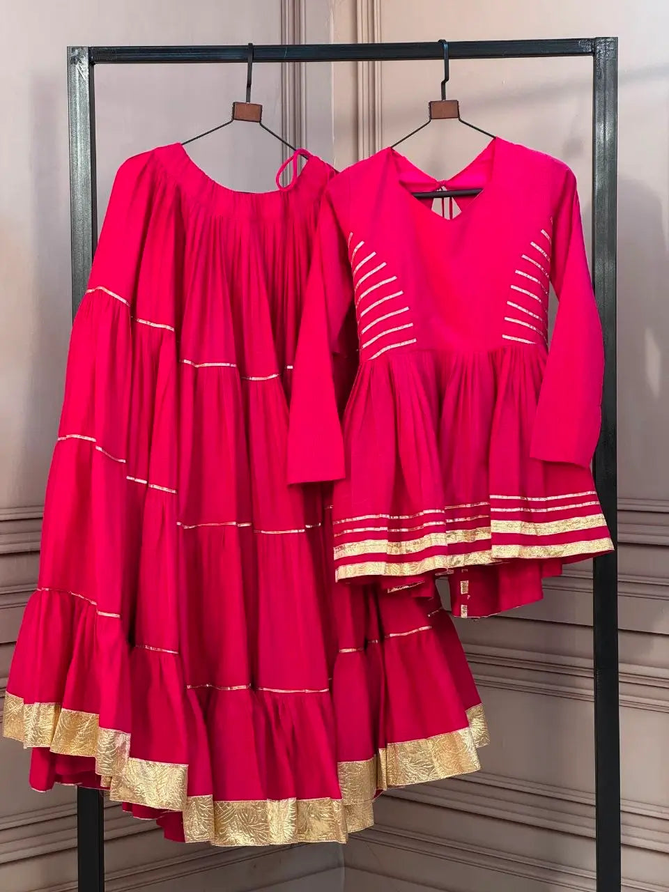 Kora Cotton Peplum Lehenga Set