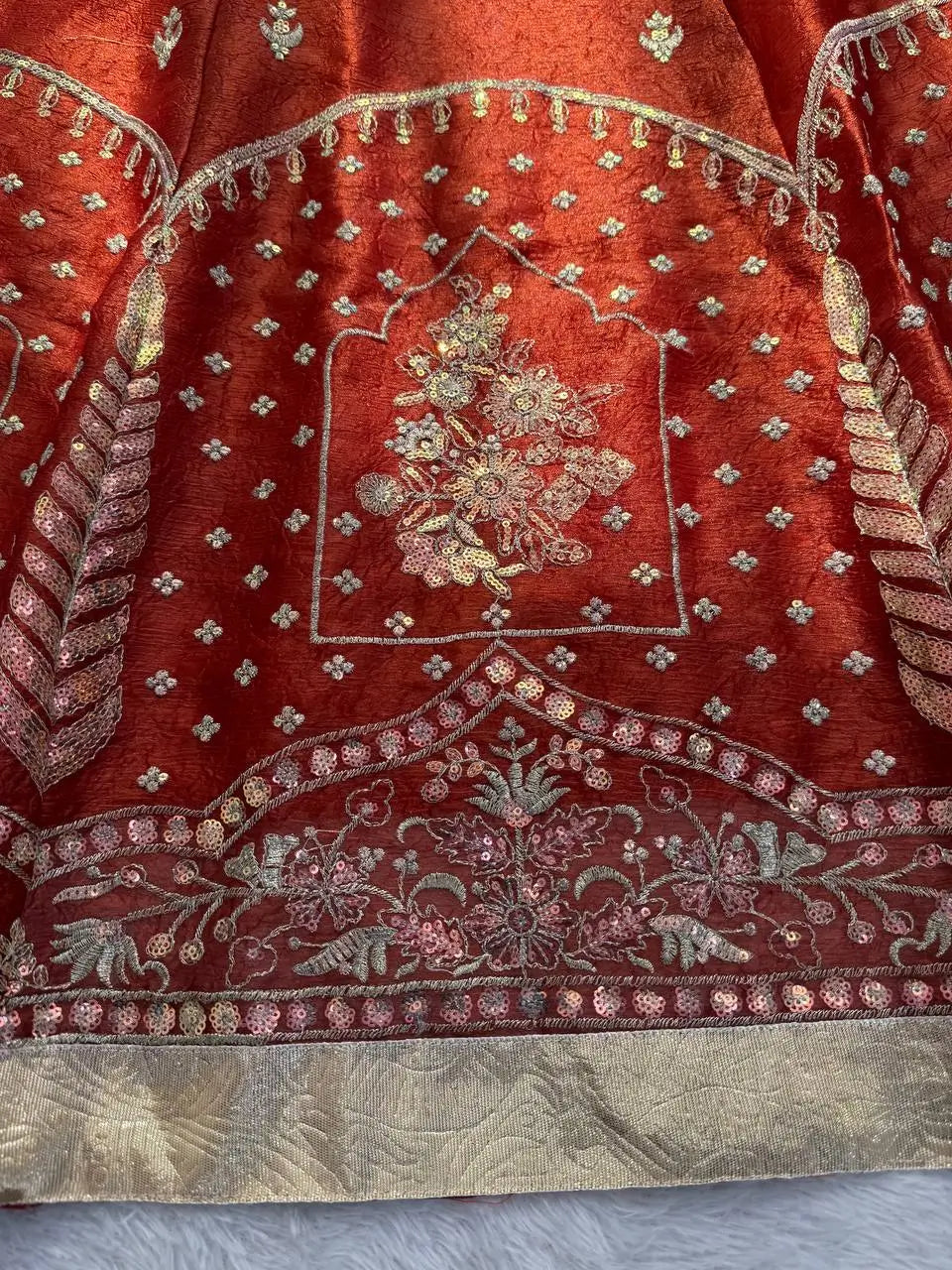 Krishma Silk Thread and Sequence Work Lehenga Set for Wedding and Festive Wear