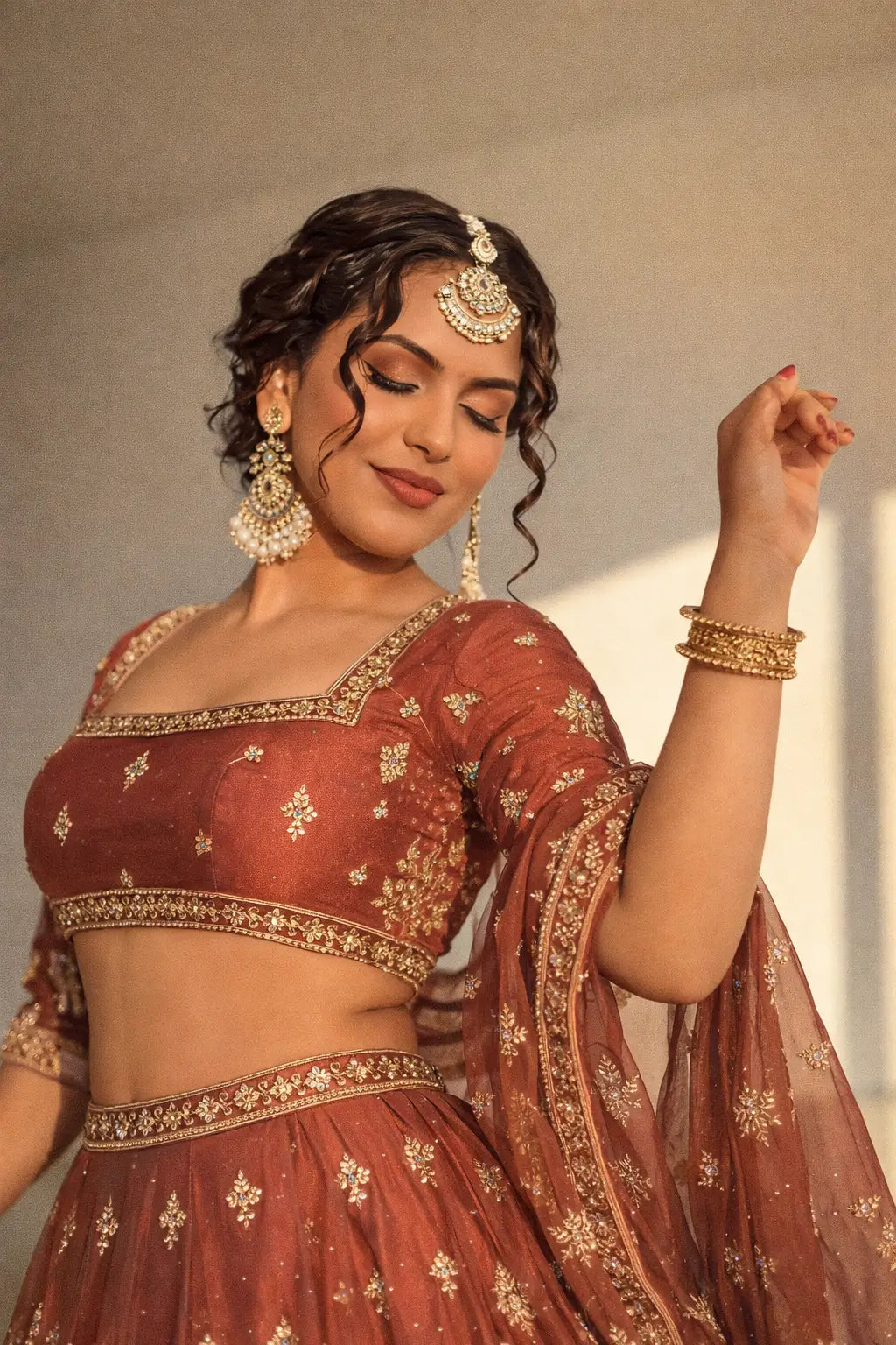 Krishma Silk Thread and Sequence Work Lehenga Set for Wedding and Festive Wear