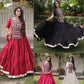 Kutchi Patchwork Kora Lehenga