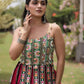 Kutchi Patchwork Tiered Lehenga