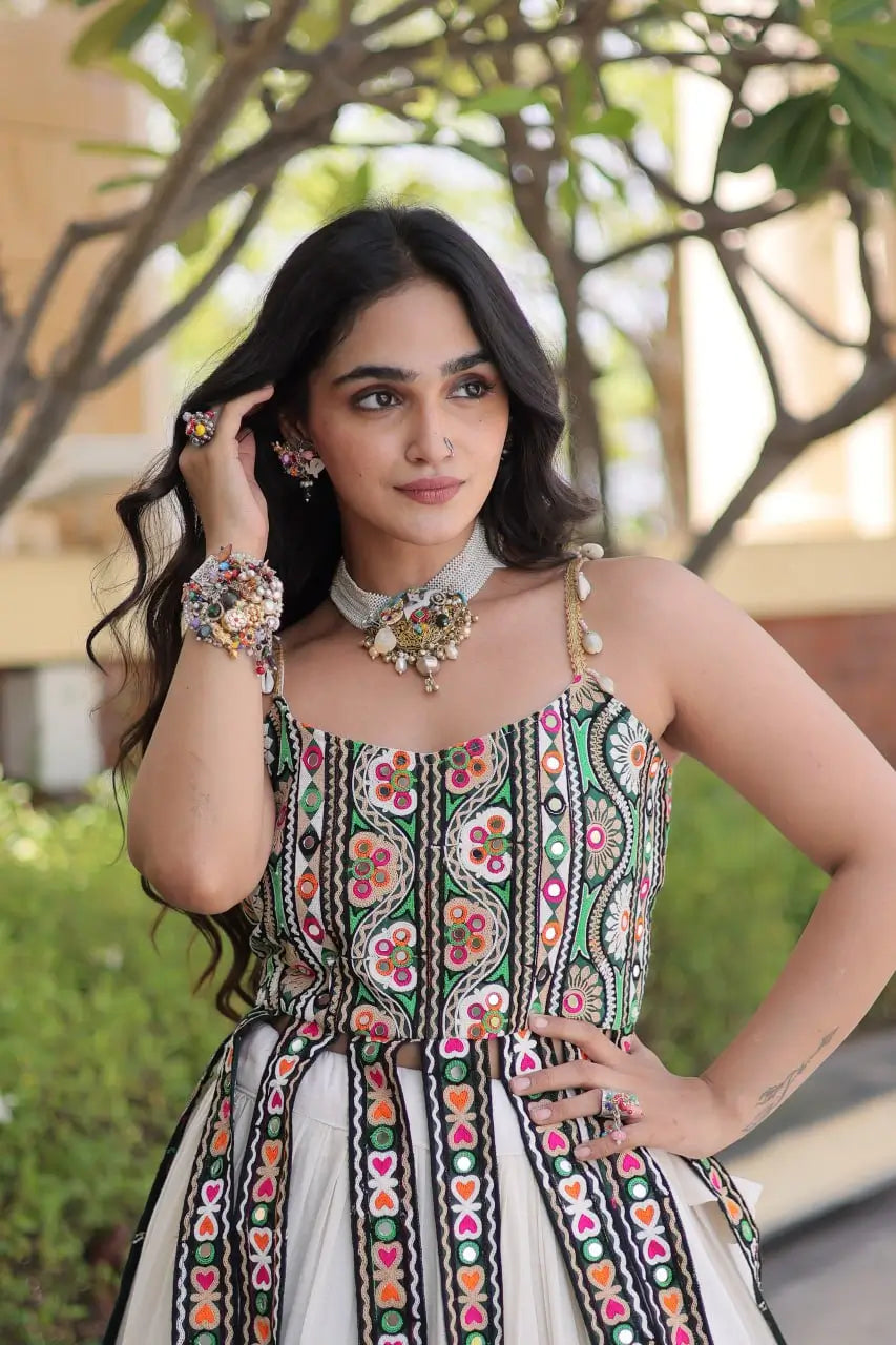 Kutchi Patchwork Tiered Lehenga