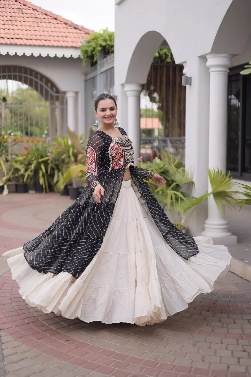 Laheriya Kutchi Jacket Lehenga