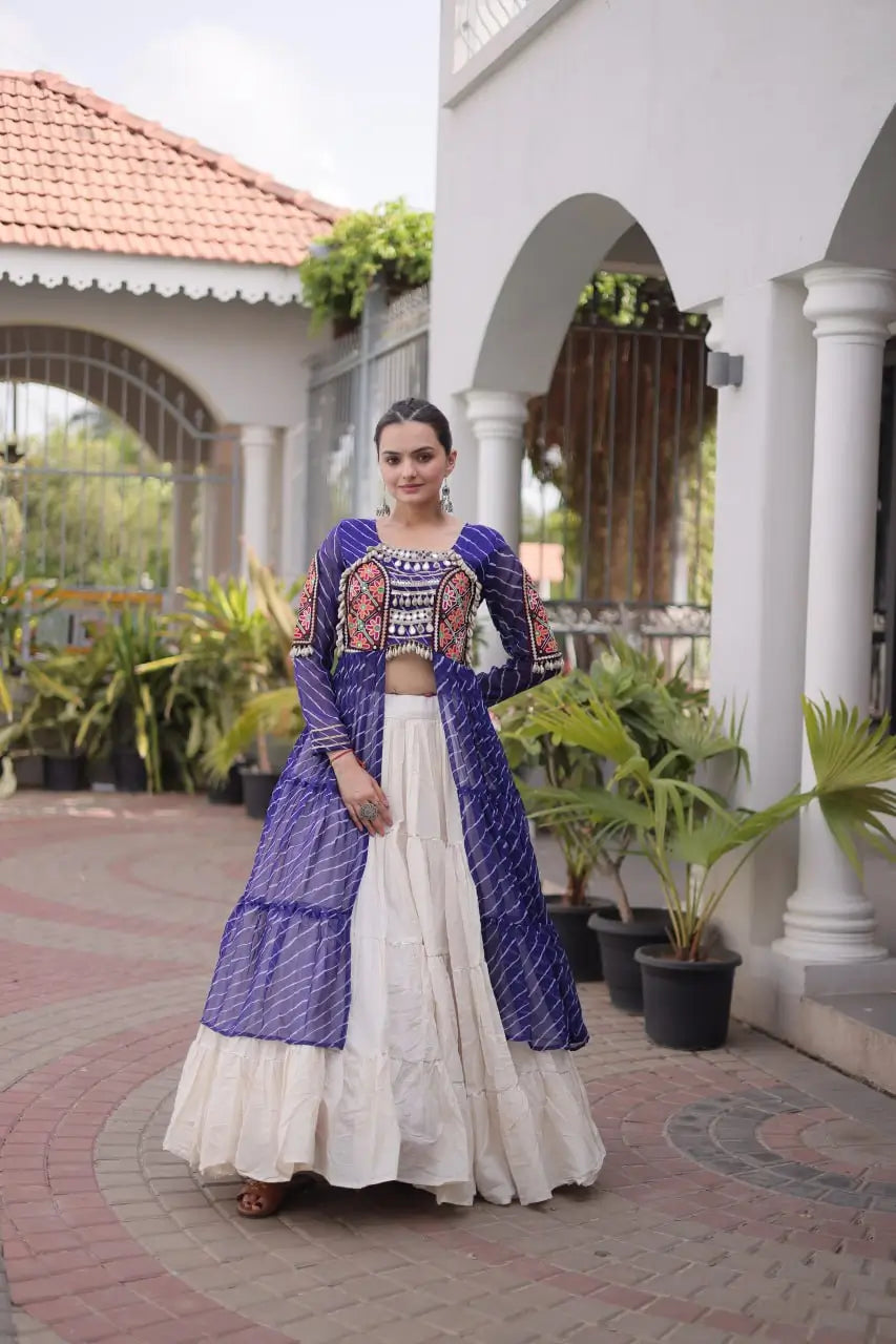 Laheriya Kutchi Jacket Lehenga