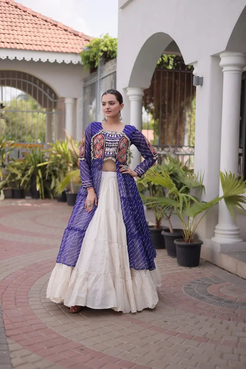 Laheriya Kutchi Jacket Lehenga