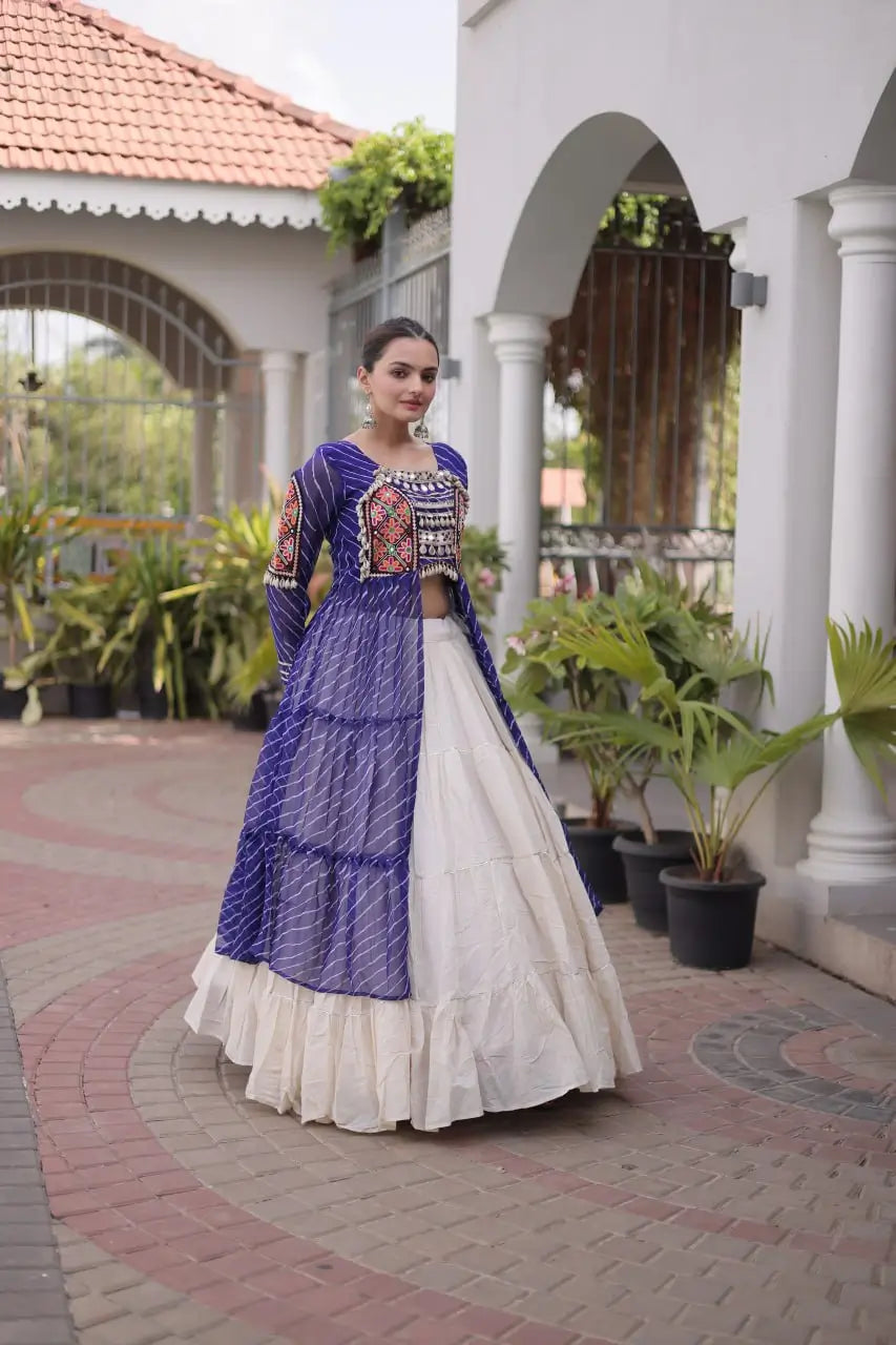 Laheriya Kutchi Jacket Lehenga