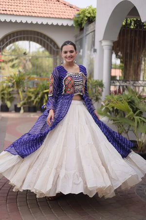 Laheriya Kutchi Jacket Lehenga