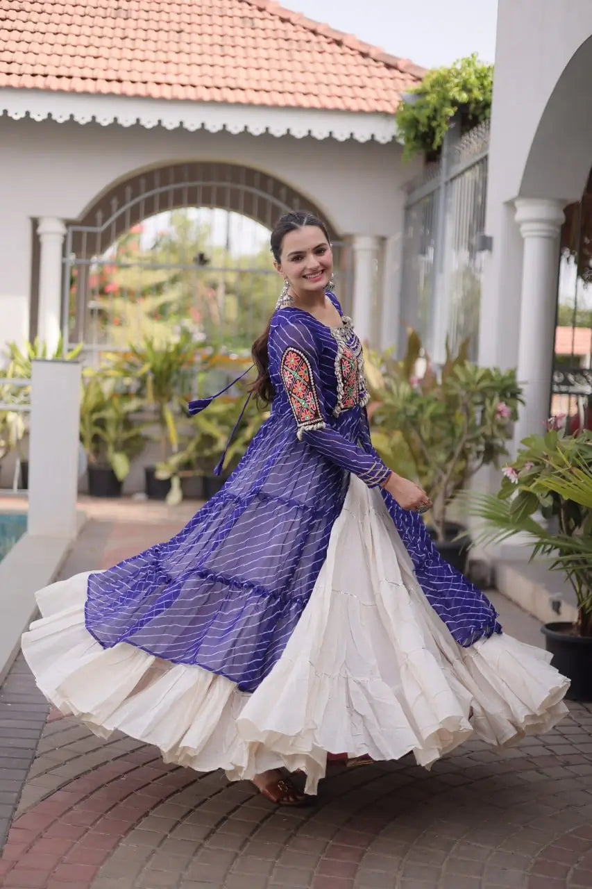Laheriya Kutchi Jacket Lehenga