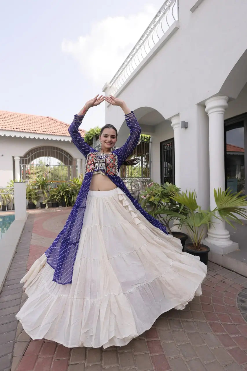 Laheriya Kutchi Jacket Lehenga