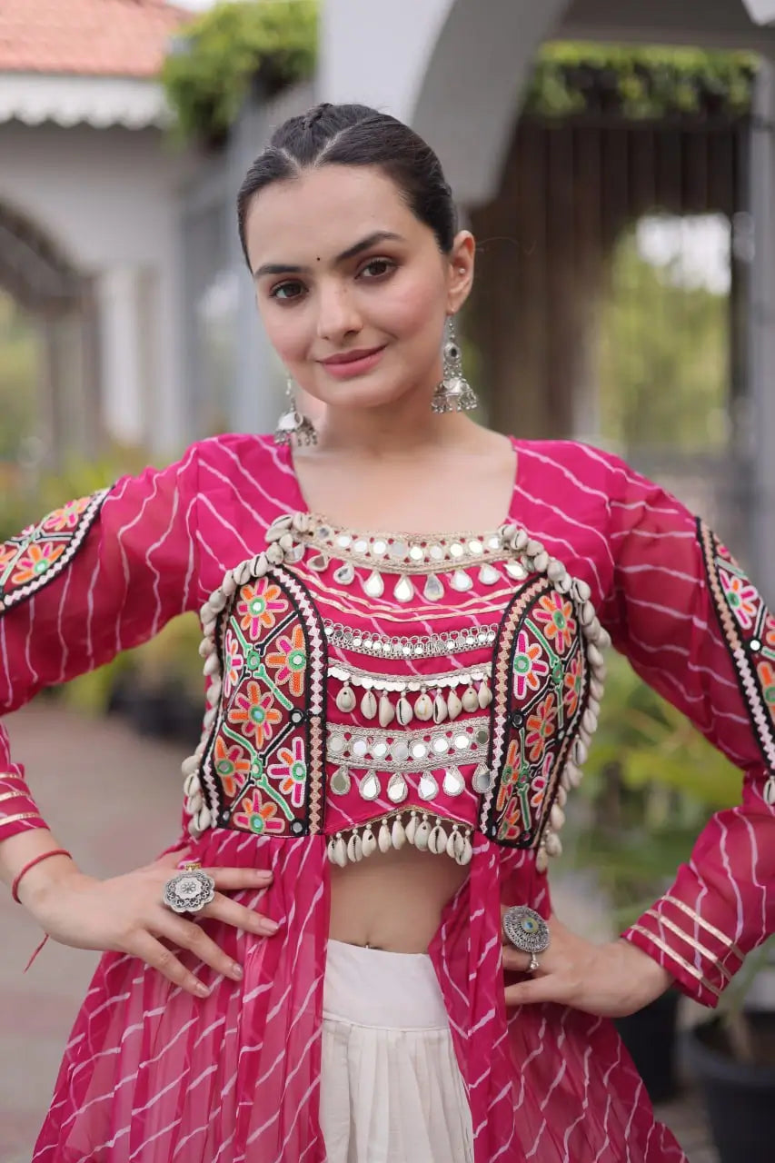 Laheriya Kutchi Jacket Lehenga