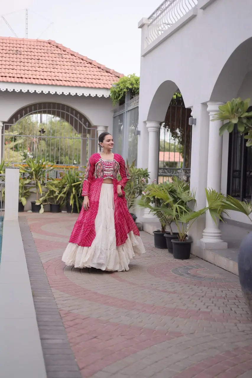 Laheriya Kutchi Jacket Lehenga