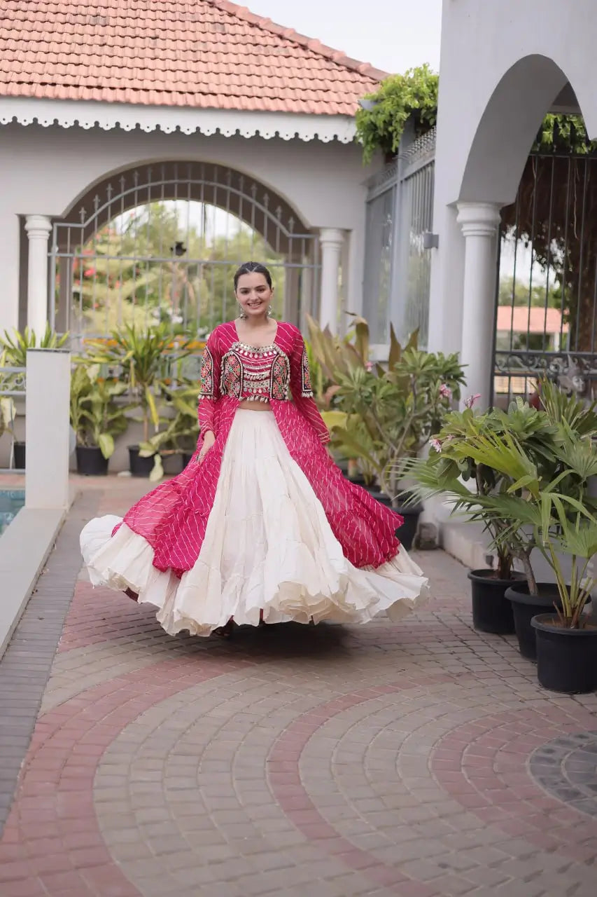 Laheriya Kutchi Jacket Lehenga