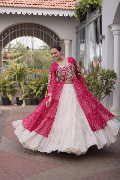 Laheriya Kutchi Jacket Lehenga