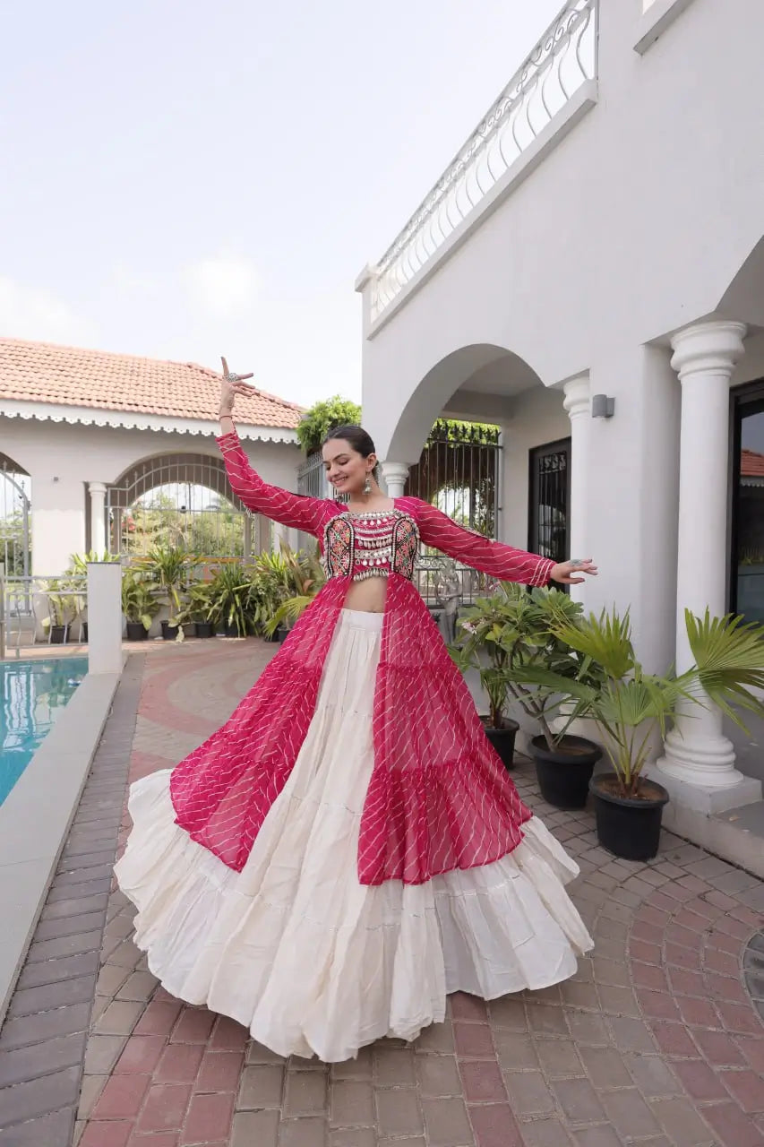Laheriya Kutchi Jacket Lehenga