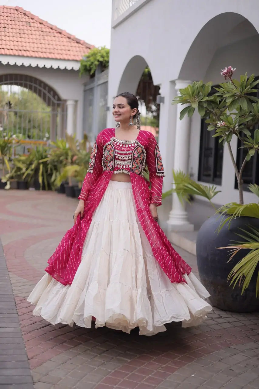 Laheriya Kutchi Jacket Lehenga