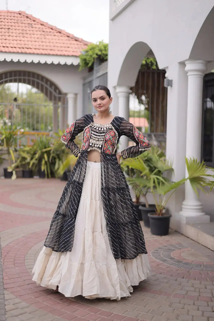 Laheriya Kutchi Jacket Lehenga