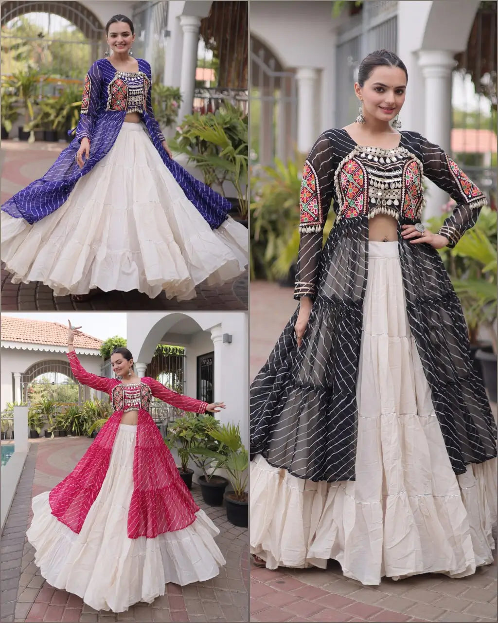 Laheriya Kutchi Jacket Lehenga