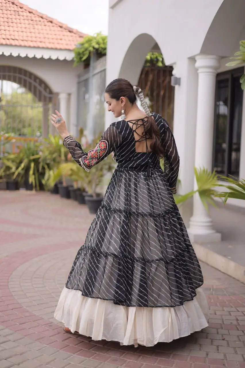 Laheriya Kutchi Jacket Lehenga