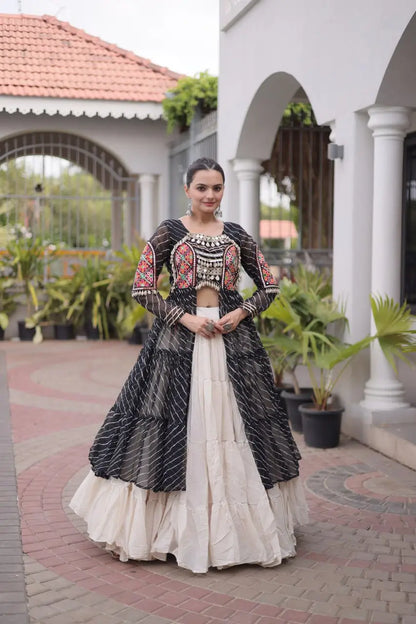 Laheriya Kutchi Jacket Lehenga