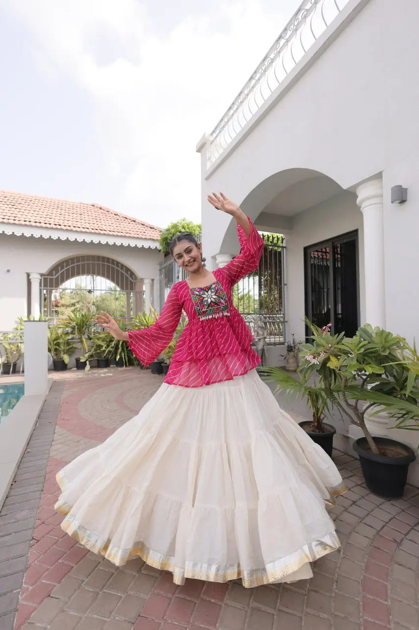 Laheriya Peplum Chaniya Choli