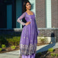 Lavender Sequin Border Anarkali Set