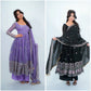 Lavender Sequin Border Anarkali Set