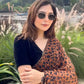 Leopard Print Georgette Saree