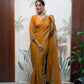 Lilac Butterfly Cut Work Saree