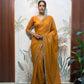 Lilac Butterfly Cut Work Saree