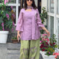 Lilac Chanderi Balloon Pant Suit