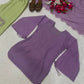 Lilac Chanderi Balloon Pant Suit