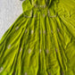 Lime Green Georgette Sequence Embroidered Gown with Dupatta