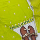 Lime Green Georgette Sharara Palazzo Set