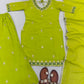 Lime Green Georgette Sharara Palazzo Set