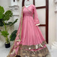 Lime Mirror Work Lehenga Set