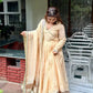 Lime Mirror Work Lehenga Set