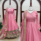 Lime Mirror Work Lehenga Set