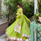 Lime Mirror Work Lehenga Set