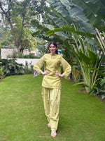 Lime Zari Sequin Farshi Suit