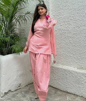 Lime Zari Sequin Farshi Suit