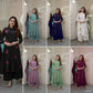 Long Flair Embroidered Rayon Kurti with Palazzo – Elegant Festive Wear