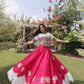Lotus Gota Mirror Lehenga Set