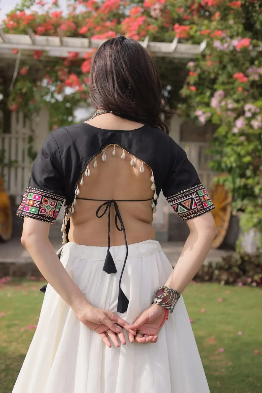 Lotus Gota Mirror Lehenga Set