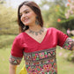 Lotus Gota Mirror Lehenga Set