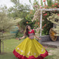 Lotus Gota Mirror Lehenga Set
